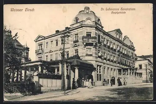 AK Weisser Hirsch, Dr. Lahmanns Sanatorium, Hauptgebäude