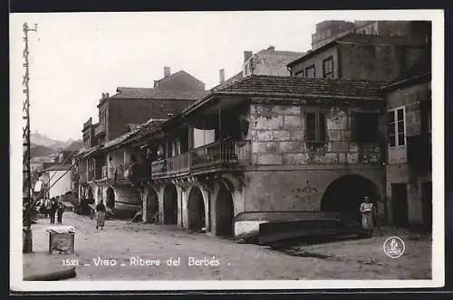 AK Vigo, Ribera del Berbés, Strassenpartie