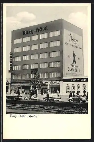 AK Berlin-Charlottenburg, Roxy-Hotel v. Friedrich Zimmermann, Kurfürstendamm 34