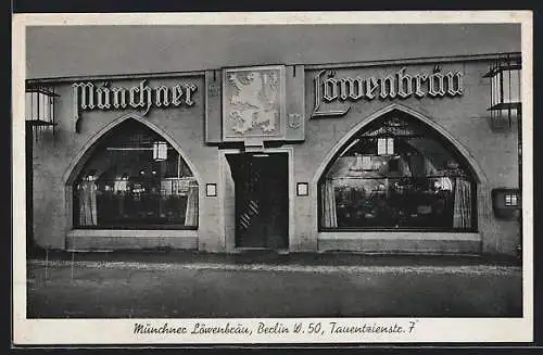 AK Berlin-Charlottenburg, Münchner Löwenbräu, Inh. H. Soika, Tauentzienstrasse 7