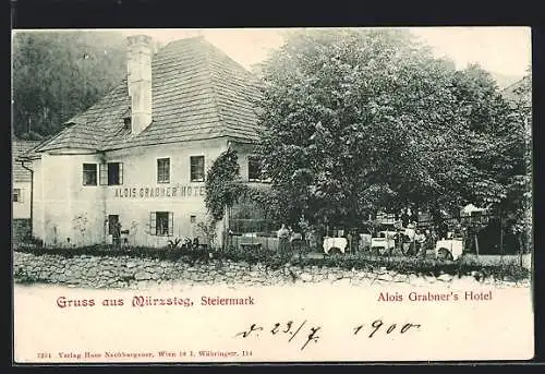 AK Mürzsteg /Steiermark, Hotel von Alois Grabner