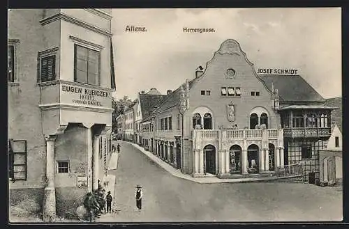 AK Aflenz, Eugen Kubiczeks Hotel, Herrengasse