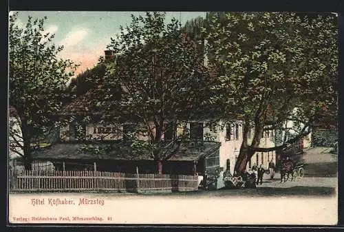 AK Mürzsteg, Hotel Küfhaber mit Garten
