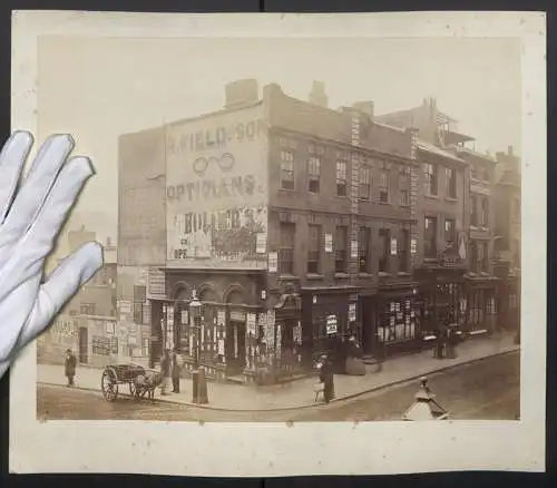 Fotografie H. J. Whitlock, Birmingham, Ansicht Birmingham, Corner New Street and Stephenson Place, with photo studio