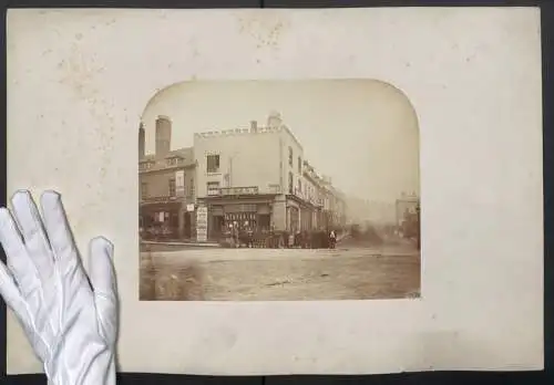 Fotografie H. J. Whitlock, Birmingham, Ansicht Birmingham, Ann Street corner Congreve St. with Council House, 1867