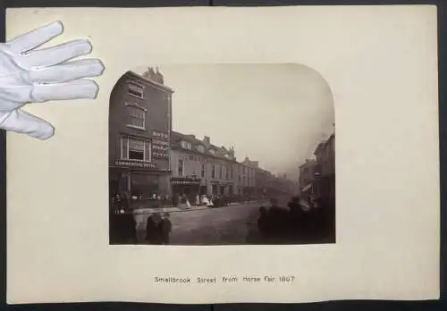 Fotografie H. J. Whitlock, Birmingham, Ansicht Birmingham, Smallbrook Street from Horse Fair, 1867, Trockenstempel