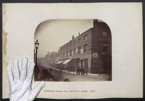 Fotografie H. J. Whitlock, Birmingham, Ansicht Birmingham, Smallbrook Street from Worcester Street, 1867