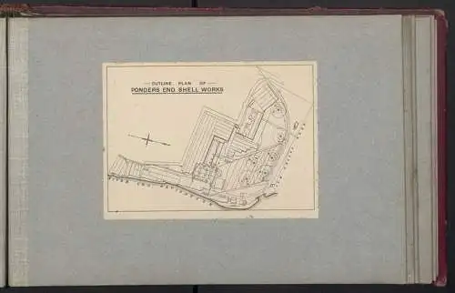 Fotoalbum m. 10 Fotografien, Ponders end Shell Works Middlesex, London-Enfield, Munitionsfabrik, David Lloyd George 1917