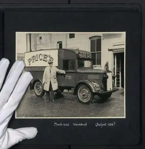 Fotoalbum mit 20 Fotografien Bakery Price Bros. in Leeds-Headingley, LKW, Truck, Ford V8, Fordson, Bedford Truck