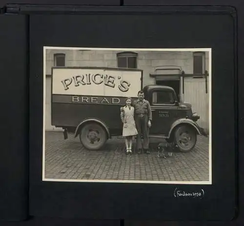 Fotoalbum mit 20 Fotografien Bakery Price Bros. in Leeds-Headingley, LKW, Truck, Ford V8, Fordson, Bedford Truck