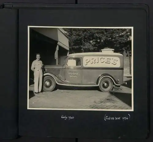 Fotoalbum mit 20 Fotografien Bakery Price Bros. in Leeds-Headingley, LKW, Truck, Ford V8, Fordson, Bedford Truck