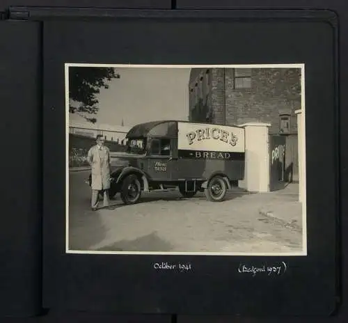 Fotoalbum mit 20 Fotografien Bakery Price Bros. in Leeds-Headingley, LKW, Truck, Ford V8, Fordson, Bedford Truck