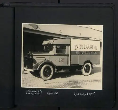 Fotoalbum mit 20 Fotografien Bakery Price Bros. in Leeds-Headingley, LKW, Truck, Ford V8, Fordson, Bedford Truck