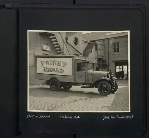 Fotoalbum mit 20 Fotografien Bakery Price Bros. in Leeds-Headingley, LKW, Truck, Ford V8, Fordson, Bedford Truck