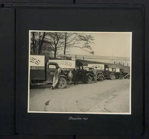 Fotoalbum mit 20 Fotografien Bakery Price Bros. in Leeds-Headingley, LKW, Truck, Ford V8, Fordson, Bedford Truck