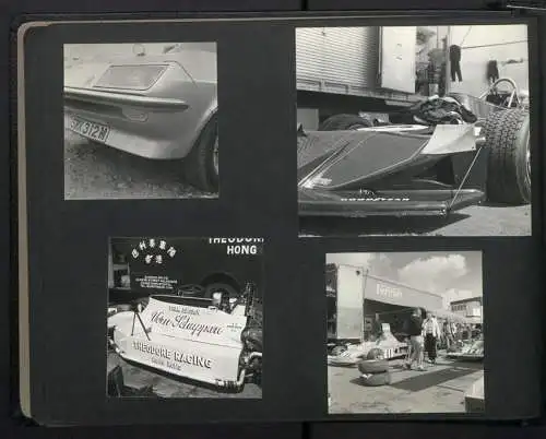 Fotoalbum mit 79 Fotografien John Player Grand Prix Silverstone 1973-1977, Ferrari, Tyrrell Ford, Brabham, BMW, Porche