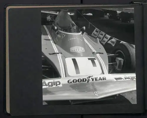 Fotoalbum mit 79 Fotografien John Player Grand Prix Silverstone 1973-1977, Ferrari, Tyrrell Ford, Brabham, BMW, Porche