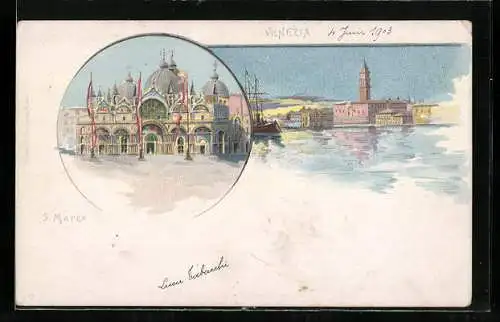 Lithographie Venezia, Piazza San Marco