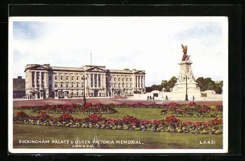 AK London, Buckingham Palace & Queen Victoria Memorial