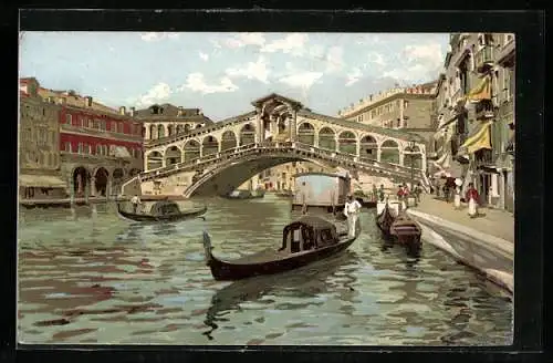 Lithographie Venezia, Ponte de Rialto