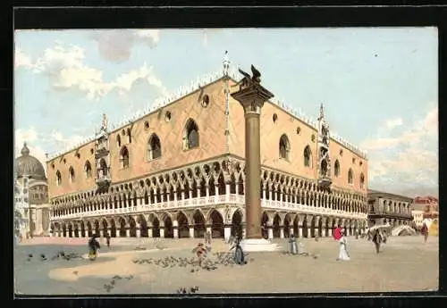 Künstler-AK Venedig, Palazzo Ducale