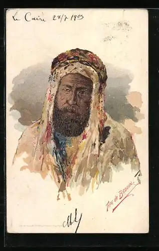 AK Type de Beduin, arabische Volkstypen