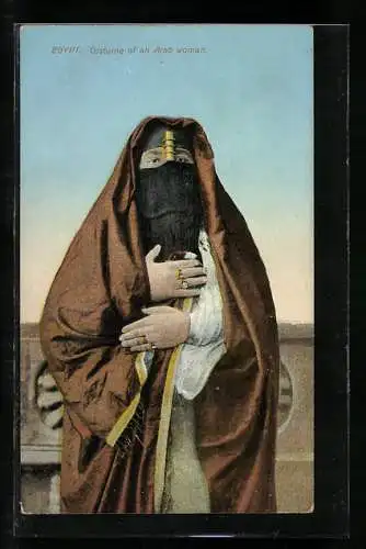 AK Egypt, Costume of an Arab woman