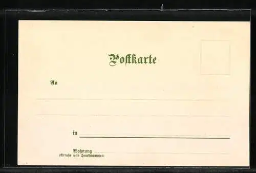 Künstler-AK Würzbach, Junges Paar mit einer Ziege