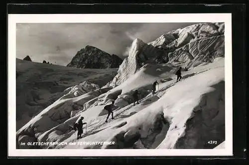 AK Risch-Lau, im Gletscherbruch des Fermuntferner, Bergsteigen