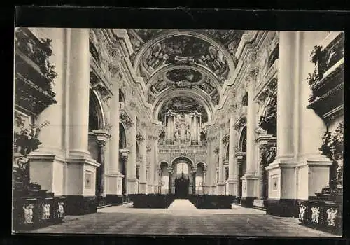 AK St. Florian, Stiftskirche mit der berühmten Orgel