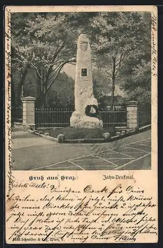 AK Graz, Jahn-Denkmal