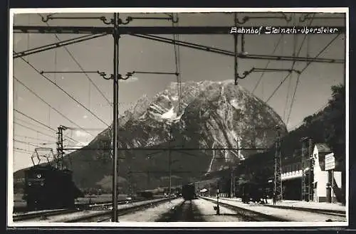 AK Steinach, Bahnhof von der Gleisseite