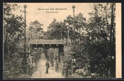 AK Berlin-Grunewald, Partie am Hasensprung