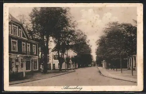 AK Ahrensburg / Holstein, Strassenpartie im Ortskern