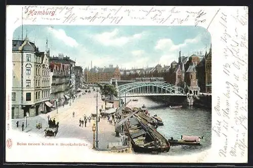 AK Hamburg, Beim neuen Krahn & Brooksbrücke