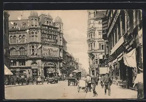 AK Berlin, Blick in die Friedrichstrasse, Ecke Behrenstrasse