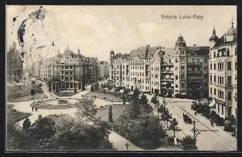 AK Berlin-Schöneberg, Viktoria Luise-Platz mit Strasse