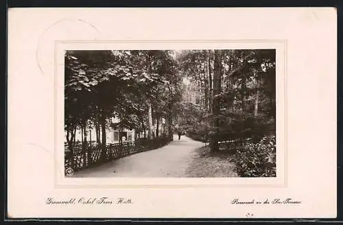 AK Grunewald, Promenade an der See Terrasse, Onkel Toms Hütte