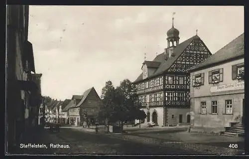 AK Staffelstein / Obfr., Partie am Rathaus