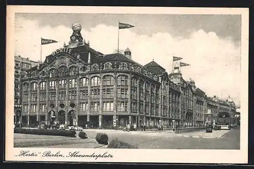 AK Berlin, Alexanderplatz, Kaufhaus Hertie