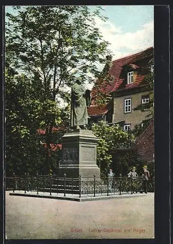 AK Erfurt, Luther-Denkmal am Anger