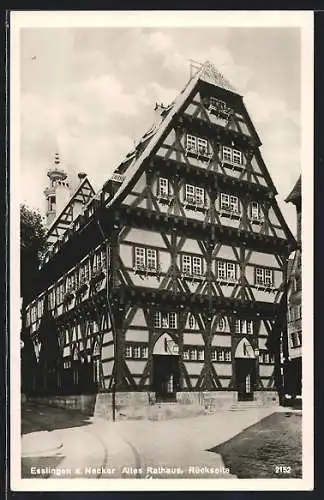 AK Esslingen a. N., Altes Rathaus, Rückseite