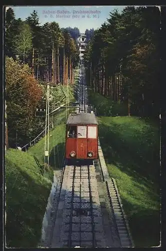 AK Baden-Baden, Drahtseilbahn a. d. Merkur