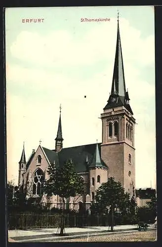 AK Erfurt, Blick auf die St. Thomaskirche