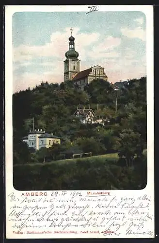 AK Amberg, Wallfahrtskirche auf dem Mariahilfberg