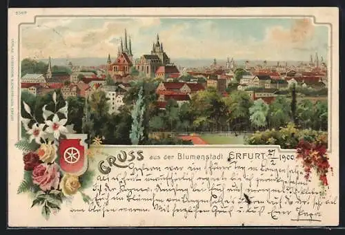 Lithographie Erfurt, Teilansicht