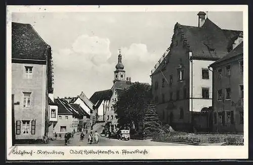 AK Sulzbach-Rosenberg, strasse und Pfarrkirche