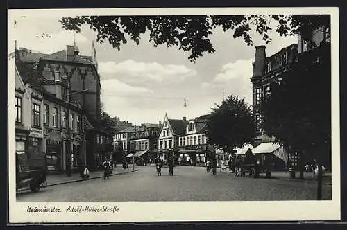 AK Neumünster, Ladengeschäfte in der Strasse