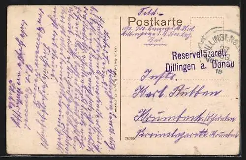 AK Dillingen / Donau, Blick in die Königs-Strasse