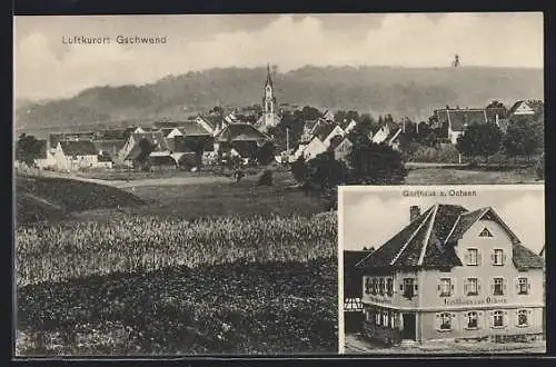 AK Gschwend / Württ., Gasthaus zum Ochsen, Teilansicht